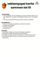 Voorbeeld - Zaklampspel sommen tot 10 herfst - Pagina 2