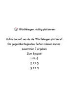 Vorschau - Mal- und Bastelvorlagen - (Spiel) Würfel Bastelvorlage - Seite 1