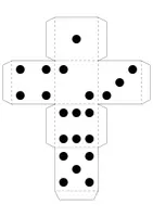 Vorschau - Mal- und Bastelvorlagen - (Spiel) Würfel Bastelvorlage - Seite 3