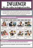 Vorschau - Stundenentwürfe - Influencer & Social Media - Warum wir ihnen vertrauen Klasse 5 6 7 8 - Seite 1
