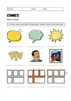 Vorschau - Arbeitsblätter - Comics: Vocabulary (English) - Seite 1