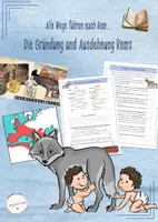 Vorschau - Stundenentwürfe - Römisches Reich - Gründung und Ausdehnung Roms (Geschichte, Klasse 5/6) - Deckblatt
