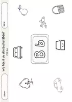 Vorschau - Arbeitsblätter - Wimmelbild Wo hörst du den Buchstaben - Seite 3