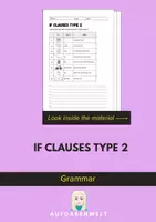 Vorschau - Arbeitsblätter - If Clauses Type 2: Grammar (English) - Deckblatt
