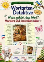Vorschau - Unterrichtsreihen - Wortarten-Detektive Teil 2 Wozu gehört dieses Wort? Markiere und kontrolliere selbst! Freiarbeitsmaterial - Deckblatt