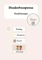 Vorschau - Präsentationen/Tafelbilder - Stundentransparenz für die Grundschule - Deckblatt