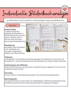 Vorschau - Unterrichtsreihen - Individuelle Bilderbuchanalyse - Deckblatt