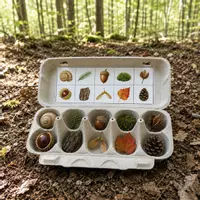 Vorschau - Spiele - Naturschatzsuche mit Eierkarton Vorschule Sachunterricht - Seite 1