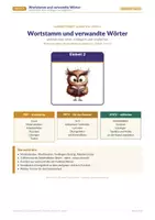 Vorschau - Stundenentwürfe - Rechtschreibstrategie Wortstamm – Klasse 5/6 - Deckblatt