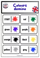 Vorschau - Interaktives Material - Colours Domino – Englischunterricht - Deckblatt