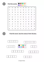 Vorschau - Arbeitsblätter - Colours – 3 English Worksheets - Seite 3