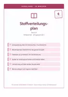 Vorschau - Lehrpläne/Lehrermaterial - Stoffverteilungsplan Deutsch 6 Mittelschule - Deckblatt