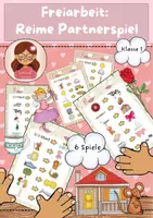 Vorschau - Spiele - Reim / Reimpaare: Partnerspiel für die Freiarbeit / Sprachfit - Deckblatt