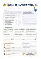 Vorschau - Arbeitsblätter - Sicherheit im Physikraum - Seite 1