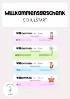 Vorschau - Anderer Materialtyp - Willkommensgeschenk zum Schulstart - Deckblatt