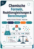 Vorschau - Arbeitsblätter - Chemische Formeln, Reaktionsgleichungen & Stoffmengenberechnungen - Seite 1