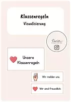 Vorschau - Präsentationen/Tafelbilder - Klassenregeln - Deckblatt