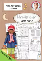 Vorschau - Arbeitsblätter - Sankt Martin - St Martin - Mini-Heftchen - Deutsch - (1. Klasse) - Deckblatt