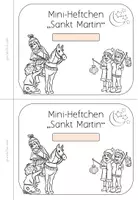 Vorschau - Arbeitsblätter - Sankt Martin - St Martin - Mini-Heftchen - Deutsch - (1. Klasse) - Seite 3