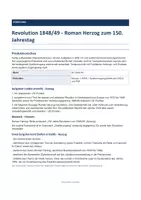 Vorschau - Klassenarbeiten - Revolution 1848/49 - Roman Herzog zum 150. Jahrestag | Klausur + EWH - Deckblatt