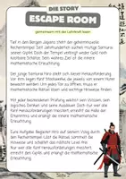Vorschau - Arbeitsblätter - Mathe Escape Room Der Rechentempel | Klasse 6–8 | Rechenrätsel - Seite 1