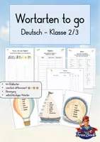 Vorschau - Arbeitsblätter - Materialpaket Bewegungsspiele Wortarten - Seite 1