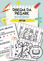 anteprima - Materiale per pittura e bricolage - Disegni da piegare – Inverno - Arte - Pagina di copertina