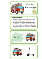 Vorschau - Spiele - Sprachförderung: Domino "Fahrzeuge" - Deckblatt