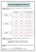 Vorschau - Arbeitsblätter - AB - Wortart Nomen & zusammengesetzte Nomen - Seite 3
