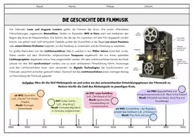 Vorschau - Arbeitsblätter - Filmmusik: 3. Die Geschichte der Filmmusik - Seite 3