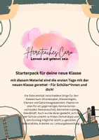Vorschau - Poster - Starterpaket Klassenleitung: Erste Schultage - Deckblatt