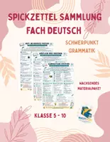 Vorschau - Arbeitsblätter - Spickzettel Deutsch Sammlung: Grammatik (Merkblätter) - Deckblatt