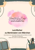 Vorschau - Arbeitsblätter - Märchen: Lernfächer Märchenmerkmale - Deckblatt