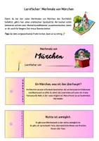 Vorschau - Arbeitsblätter - Märchen: Lernfächer Märchenmerkmale - Seite 1