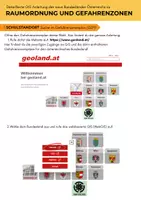 Vorschau - Stundenentwürfe - Gefahrenzonen im Österreich GIS! Anleitung und Arbeitsblätter - Seite 1