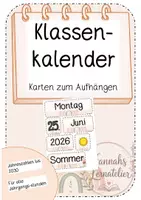 Vorschau - Poster - Materialpaket - Klassendienste, Klassenkalender, Tagestransparenz - Seite 1