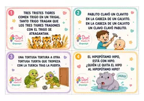 Vista previa - Juegos / Gamificación - Leemos de forma divertida con trabalenguas - página 1