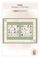 Vorschau - Stationenlernen - Hobbies (Come in 4) - Boardgame - Bingo - Deckblatt