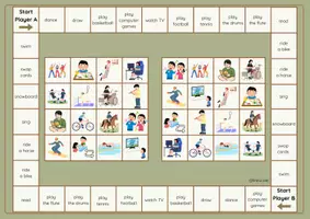 Vorschau - Stationenlernen - Hobbies (Come in 4) - Boardgame - Bingo - Seite 2