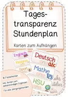 Vorschau - Poster - Tagestransparenz - Stundenplankarten - Deckblatt