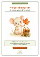 Vorschau - Fördermaterial/Inklusion - Herbst-Entdecker – 24 Bildkarten, Vorlesegeschichten & pädagogische Ideen für Kindergarten und Vorschule - Deckblatt