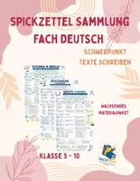Vorschau - Arbeitsblätter - Materialpaket: Spickzettel Deutsch (Grammatik, Rechtschreibung, Texte schreiben) - Deckblatt