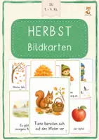 Vorschau - Fördermaterial/Inklusion - Herbst Bildkarten – 50 Wortschatzkarten - Deckblatt