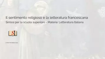 anteprima - Presentazioni / Lavagne - La nascita della letteratura e San Francesco - Pagina di copertina