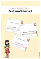 Vorschau - Bildkarten - Gruß zum Schulstart - Deckblatt