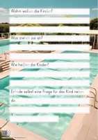 Vorschau - Unterrichtsreihen - Sommer - Abschreibübung "Freibad" in 4 Schul - Druckschriften und in 2 Schwierigkeitsstufen(D-A-CH) - Seite 2