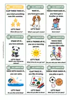 Vista previa - Juegos / Gamificación - MOVE IF IT'S YOU! – Back to School Speaking & Movement Game | 40 Cards - página 1
