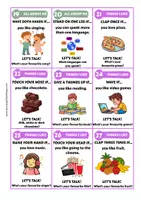 Vista previa - Juegos / Gamificación - MOVE IF IT'S YOU! – Back to School Speaking & Movement Game | 40 Cards - página 2