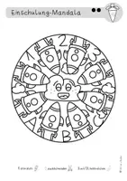 Vorschau - Mal- und Bastelvorlagen - Einschulung-Mandalas – 22 Ausmalbilder zum Schulanfang | Klasse 1 | Feinmotorik & Konzentration - Seite 2