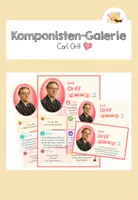 Vorschau - Poster - Komponisten-Steckbrief & Poster: Carl Orff - Deckblatt